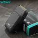 Мужская аккумуляторная электробритва VGR V 35З универсальный шейвер с выдвижным триммером для подравнивания бакенбардов, Черная - изображение 9