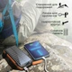 Універсальна мобільна батарея Promate SolarTank-20PDQI 20 W 20000 mAh Black чорний з помаранчевим 29346 - изображение 4