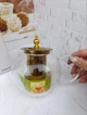 Заварочный чайник-кофейник Kandy стеклянный 1.1 л Золото GK-5801 - изображение 4