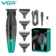 Тример VGR V-906 3 насадки/9000RPM/2000mAh/LED display/Green (00000009038) - зображення 2