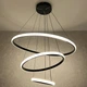Люстра світлодіодна підвісна LUMINARIA EMILY 75W 3R APP 600х1100 BLACK/WHITE 220V IP20, LED світильник з пультом ДУ для кухні, спальні, вітальні - зображення 10