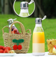 Портативный аккумуляторный блендер бутылка для смузи Mini Juicer SmartUs 380 мл компактный миксер для коктейлей и соков с USB зарядкой - изображение 4