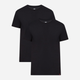 Zestaw koszulek męskich bawełniany 2 szt Levi's Slim Crewneck 79541-0001 L Czarny (5400816578284) - obraz 1