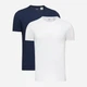 Zestaw koszulek męskich 2 szt Levi's Slim Crewneck 79541-0002 S Biały/Ciemnogranatowy (5400816578192) - obraz 1