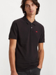 Koszulka polo męska elegancka Levi's Slim Housemark A4842-0015 L Czarna (5401105659066) - obraz 1