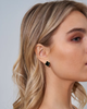 Серьги Fashion Jewelry черный клевер английский замок золотистый цвет (SVS) - изображение 5