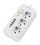 Сетевой фильтр-удлинитель DYXON 3+5 USB-A + USB-C (PD) Power switch 3 Meters White - изображение 1