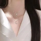 Двойное колье с подвесками Moon&Star NK092 Silver двухслойная цепочка на шею c кулонами в форме звезды и месяца, серебристый (96052689) - изображение 3
