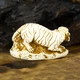 Статуетка Нецке Тигр Netsuke Гіпс 7,6x4.3x3.8 см Бежевий (00749) - зображення 4