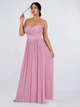 Длинное платье с открытыми плечами Lipsy LPK200619-33 L (63809L) Розовый - изображение 1