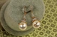 Серьги подвески Xuping Jewelry Звездочет с жемчугом 3,7 см золотистые - изображение 1