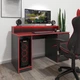 Стол компьютерный игровой Геймер с подсветкой Черный с красной кромкой 1400x750/900x600 мм ( арт. SKRZ1000-111) - изображение 4