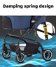 Cкладная коляска для домашних животных со съемной переноской Oui Oui Pet Stroller YA01K Grey - изображение 11