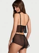 Комплект білизни (топ та шорти) Victoria's Secret Jingle Bells Mesh Cami Set S чорний + Подарунковий пакет 26953880 - изображение 2