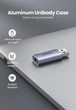 Звуковая карта Ugreen USB - 3.5мм minijack с поддержкой микрофона 24 біт/96 кГц TRRS Наружный Адаптер Стерео AUX 4-пиновый Серый - изображение 11