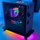 Підставка з підсвіткою RGB для системного блоку Чорна. - зображення 4