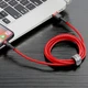 USB кабель Lightning Baseus Сafule Series Fast Charging Data Cable (3m, 2A, 480 Mbps). Red - зображення 7