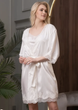 Шовковий халат на гудзиках Mia-Amore 3943-1 40(XS) Білий - зображення 2
