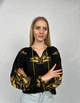 Жіноча вишита сорочка з вишивкою "Колоски" M чорний (5674) - изображение 1