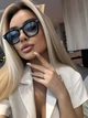 Сонцезахисні окуляри No Brand Resort блакитні з чорним - зображення 4