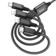 Кабель HOCO X76 Combo 4-in-1 2*Lightning + Type-C + Micro USB Super charging cable - зображення 3