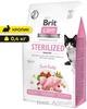 Сухий корм для котів Brit Care Cat Grain Free Sterilized Sensitive Бріт Каре з кроликом для стерилізованих з чутливим травленням 400 г (8595602540778) - изображение 1