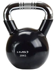 Kettlebell HMS zeliwny gumowany 20 kg czarny KTC20 (5907695524291) - obraz 1