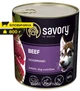 Вологий корм з яловичиною Savory Сейворі консерва для собак 800 г (4820232630440) - изображение 1