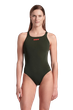Жіночий суцільний купальник для плавання в басейні Arena Team Swimsuit Swim Pro Solid (004760-900-42) 42 оливковий - зображення 2