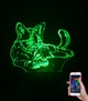 3d-светильник Кот кошка, 3д-ночник, несколько подсветок (на bluetooth) - изображение 2