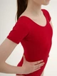 Купальник для танцев и гимнастики Dance & Sport N6029 к/р бифлекс 3XL/140-146 Красный - изображение 3