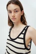 Топ H&M 1233665П M білий чорні смужки - зображення 3