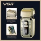 Комплект 3 в 1 VGR V-642 машинка для стрижки, тример и шейвер 800mAh/1600mAh/2600mAh/LED display/IPX6/Gold (00000009034) - зображення 5