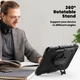Чохол Rugged 3 Layers броньований протиударний з захистом Lenovo Idea Tab 11 / Xiaoxin Pad 2025 TB336ZU TB336FU Чорний - изображение 5