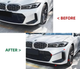 Накладки (сплиттеры) переднего бампера BMW 3 серии G20 LCI M Sport (2023-...) - изображение 6