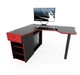 Угловой геймерский стол Comfy-Home Kano-2 черный + красный - изображение 2