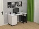 Стіл письмовий FlashNika Loft СКЛ-3 140 німфея альба - зображення 1