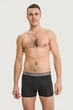 Трусы боксеры John Frank 46(S) Чёрный (Black/Grey) (103186) - изображение 2