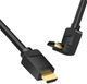 Кабель Vention HDMI 2.0, 4K 60Hz, Male to Male Adapter 90° Degree Правий, 1 м (AARBF) - зображення 1