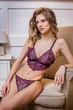 Бюстгальтер женский кружевной мягкая чашка Felisiya Lingerie Сливовое вино 2001-076 Оne size - изображение 7