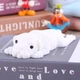 Игрушка антистресс сквиш Мопс игрушка тянучка собачка белая 14*7,5 см - изображение 2