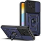 Протиударний броньований чохол із захистом камери для Xiaomi Redmi 10c та Poco c40 Armor Case Keysion blue - зображення 1