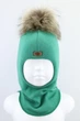 Зимова шапка шолом Beezy для хлопчика 1802-13-23 Єнот р. 2 (50-53 см) - зображення 1
