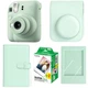 Набір камера Fujifilm Instax Mini 12/Фотопапір 20 шт/Чохол/Фотоальбом 108 фото/Фоторамка Зелений (2310363468) - зображення 1