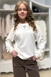 Свитшот MiniModa 152 см Белый (2125000865034) - изображение 1