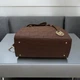 Сумка каркасна жіноча Betty Pretty зі шкіри коричнева 986BROWN - зображення 5