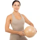 М'яч для пілатесу та йоги BLOOM MINI PILATES BALLl LB7001-25 (PVC, d-25см, насос, коричневий) - зображення 6