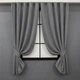 Комплект коротких штор VR-Textil Микровелюр Petek № 1485ш Серый 130х170 см 2 шт (35-0211) - изображение 1