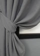 Комплект коротких штор VR-Textil Микровелюр Petek № 1485ш Серый 130х170 см 2 шт (35-0211) - изображение 4