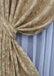 Комплект готових штор VR-Textil Льон Вензель № 543ш Бежевий 100х270 см 2 шт (31-767) - зображення 5